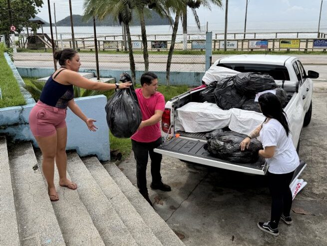Fundo Social de São Sebastião doa itens para Ubatuba após chuvas fortes