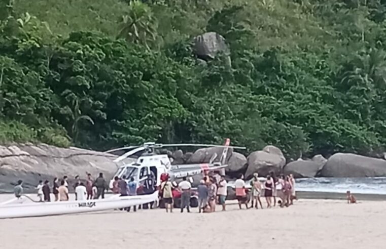 Caiçara salva casal com crianças afogadas na Praia do Bonete em Ilhabela