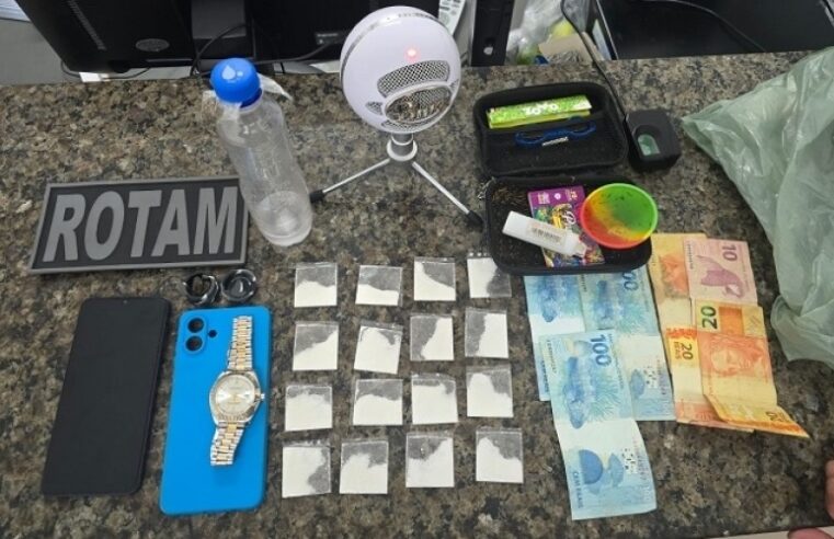 Três presos por tráfico em operação da Polícia Municipal