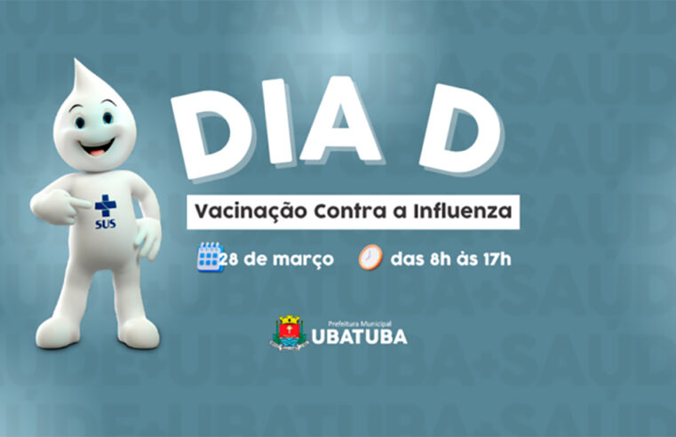 Vacinação contra Influenza em Ubatuba no sábado