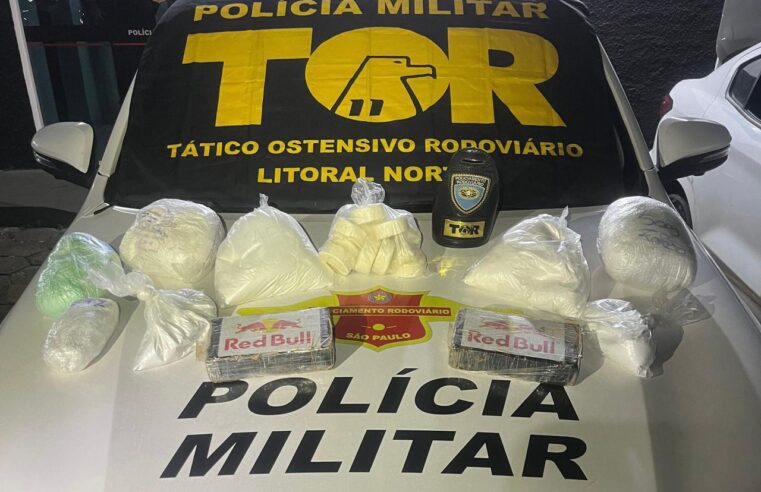 Casal preso com drogas na Tamoios