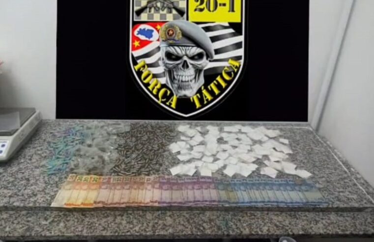 Força Tática desarticula ponto de venda de drogas no Morro do Algodão