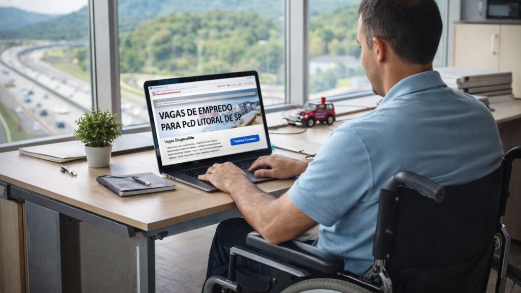 64 vagas de emprego para PcD no litoral de SP