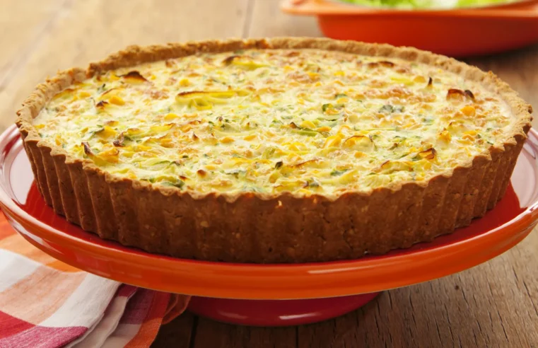 Quiche leve de Cream Cracker é perfeita para famílias