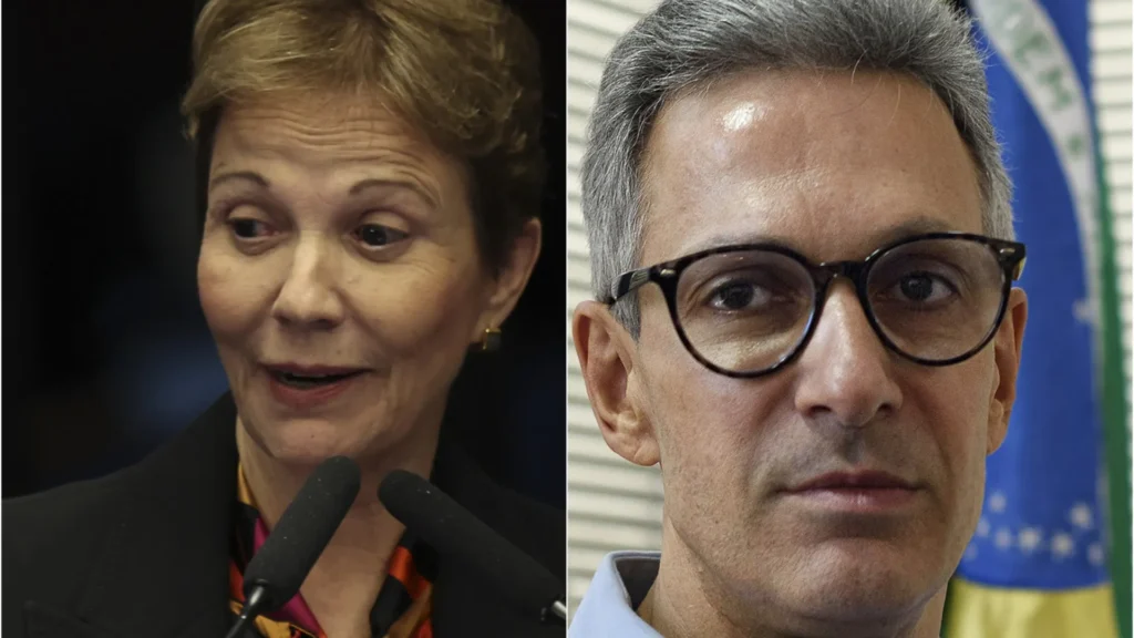 Tereza Cristina e Zema em disputa como vice de Flávio Bolsonaro