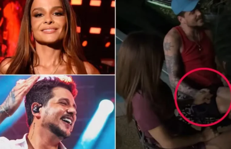 Maiara e cantor sertanejo são vistos de mão dada em show