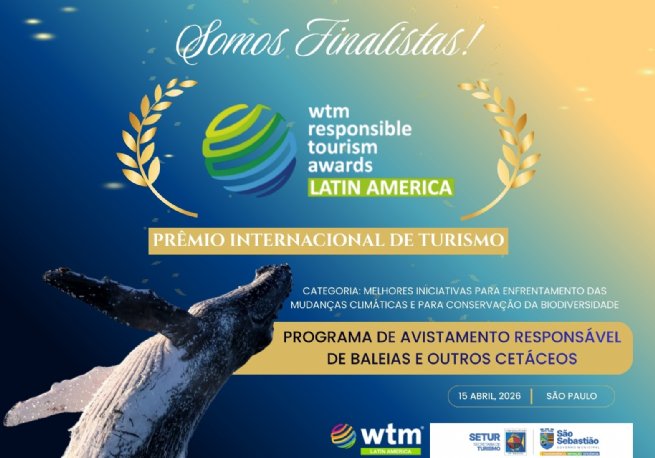 São Sebastião é finalista em prêmio de turismo sustentável
