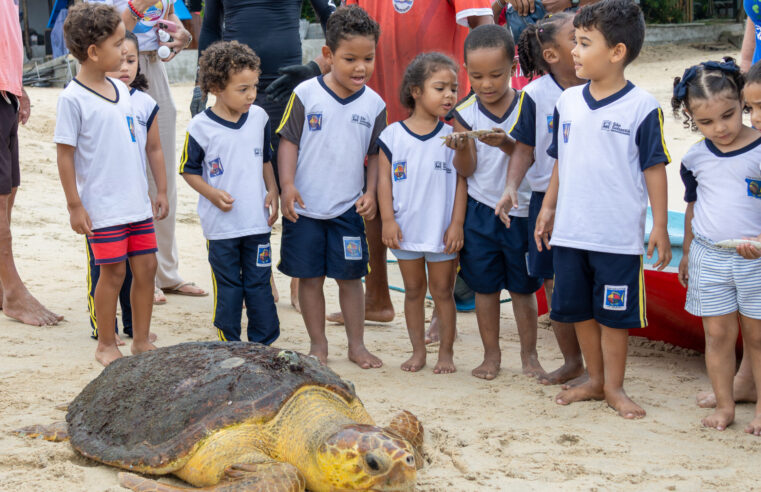 Ciência e saber ancestral se unem na praia de Toque-Toque Pequeno