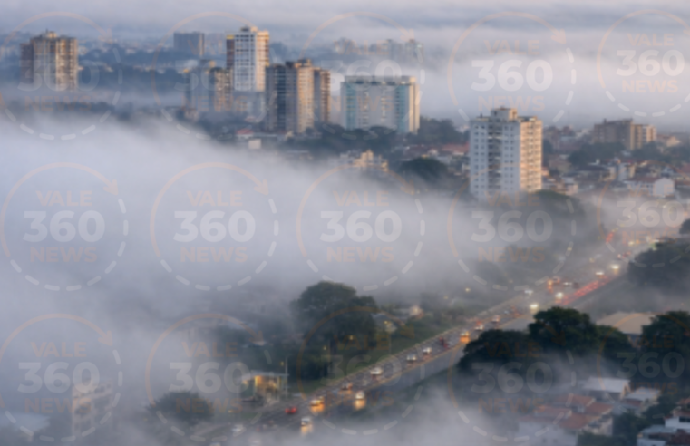 Neblina e chuva previstas para o Vale do Paraíba