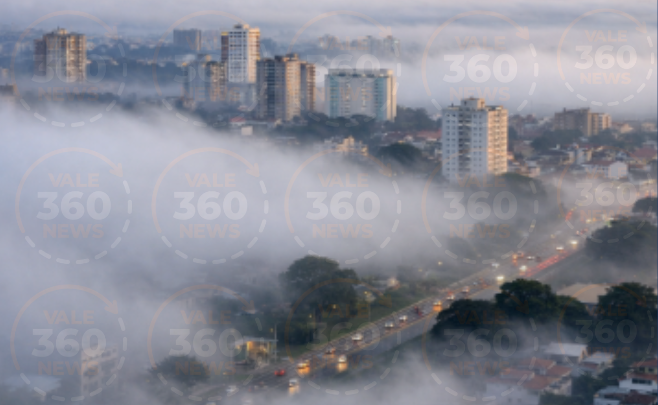 Neblina e chuva previstas para o Vale do Paraíba