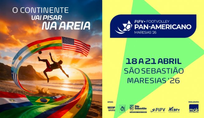 São Sebastião sediará Campeonato Pan-Americano de Futevôlei