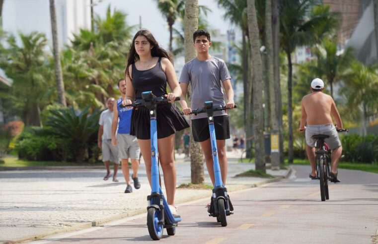 Ciclistas elétricos e de motor têm regras específicas em Praia Grande