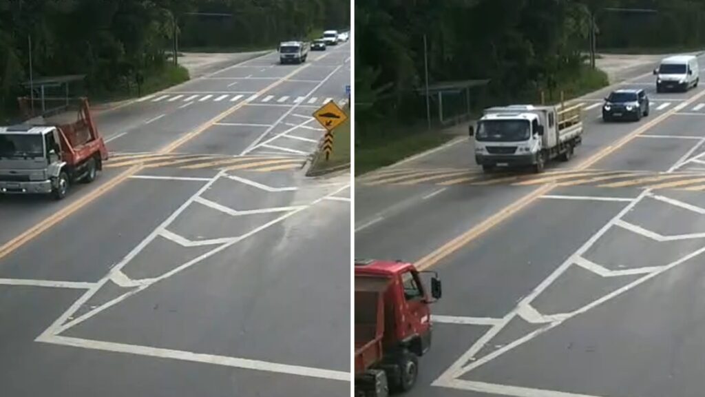 Tráfego intenso na rodovia Rio-Santos entre Bertioga e São Sebastião