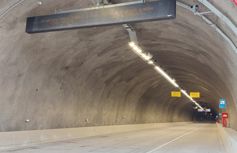 Túneis da rodovia dos Tamoios fechados durante a noite
