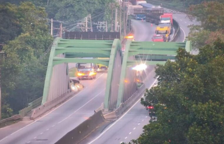 Tráfego pesado na Imigrantes e Anchieta no litoral paulista