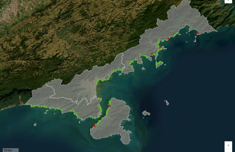 Litoral Norte tem seis praias impróprias para banho