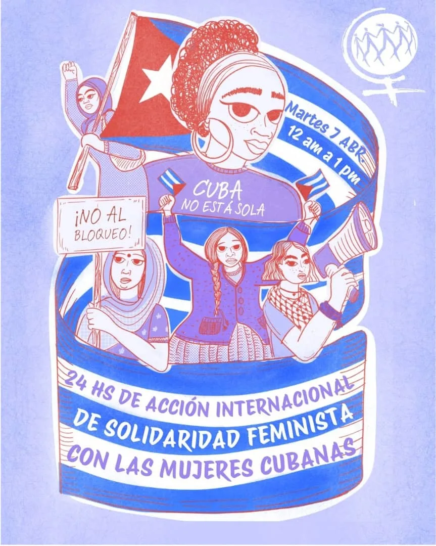 Marcha Mundial das Mulheres apoia resistência cubana a bloqueio estadunidense