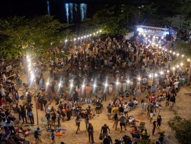 Luau na Enseada anima Páscoa com música e forró em São Sebastião