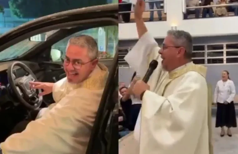 Padre vira alvo de críticas após ganhar rifa em igreja