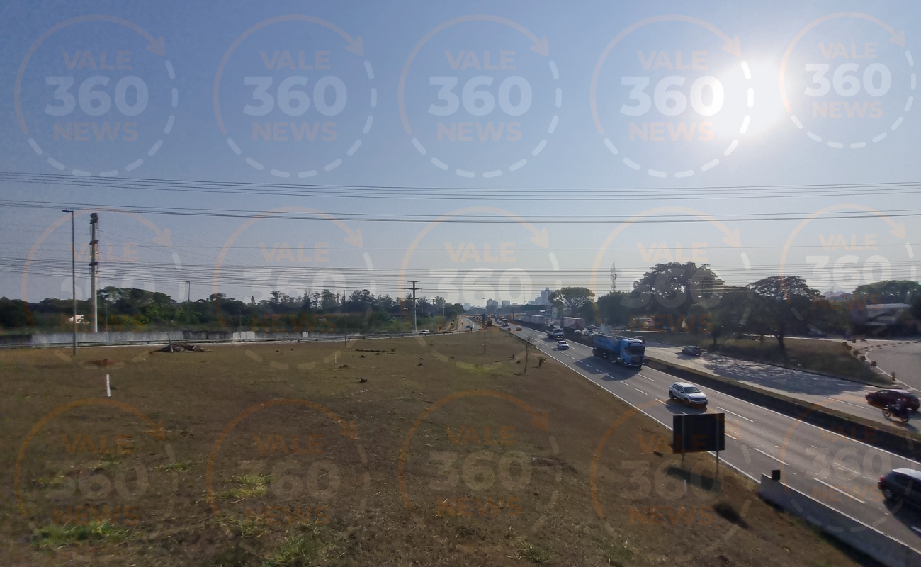 Sol no Vale do Paraíba, com exceção do Litoral Norte