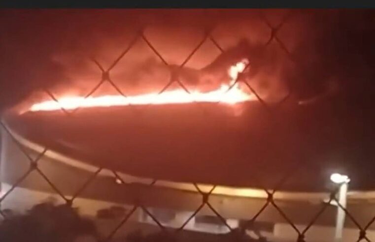 Porto Novo sofre com incêndio no Parque de Exposições