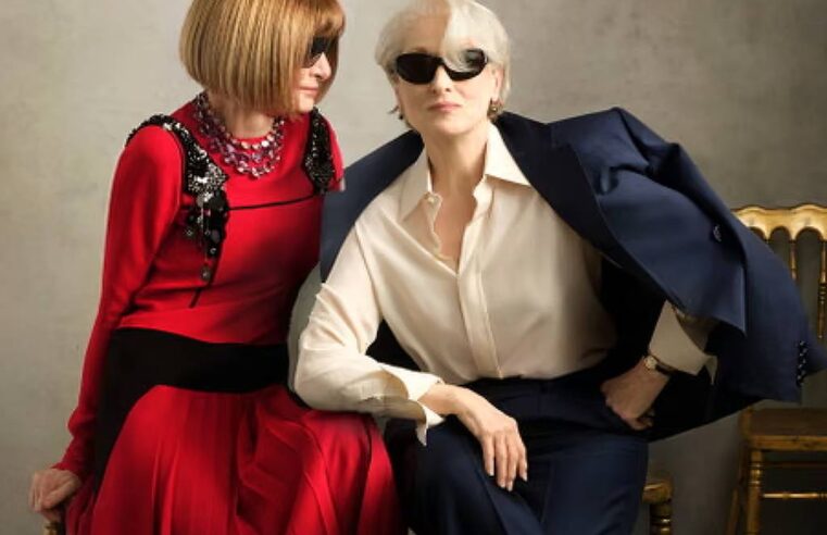 Meryl Streep e ex-editora de moda que inspirou ‘O Diabo Veste Prada’ se enfeitam