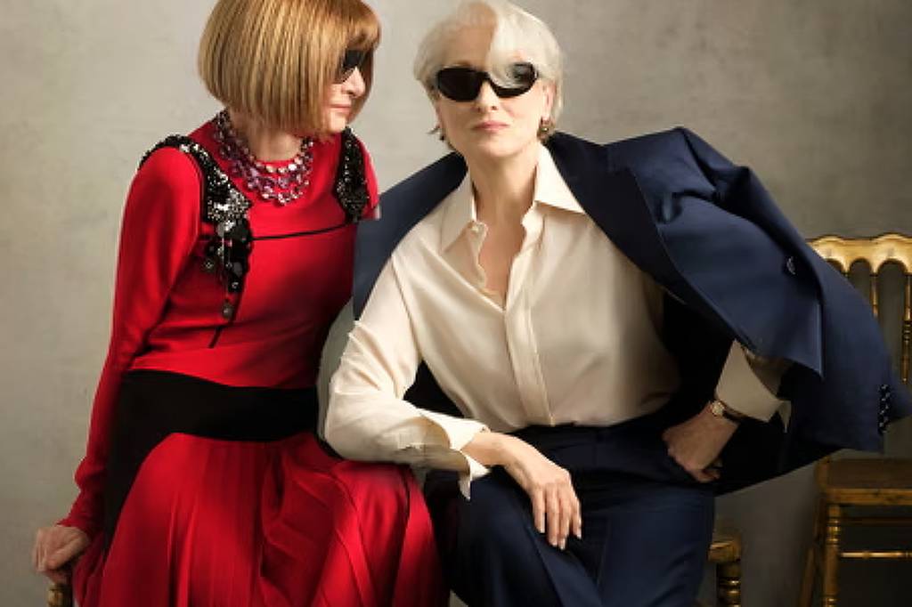Meryl Streep e ex-editora de moda que inspirou ‘O Diabo Veste Prada’ se enfeitam
