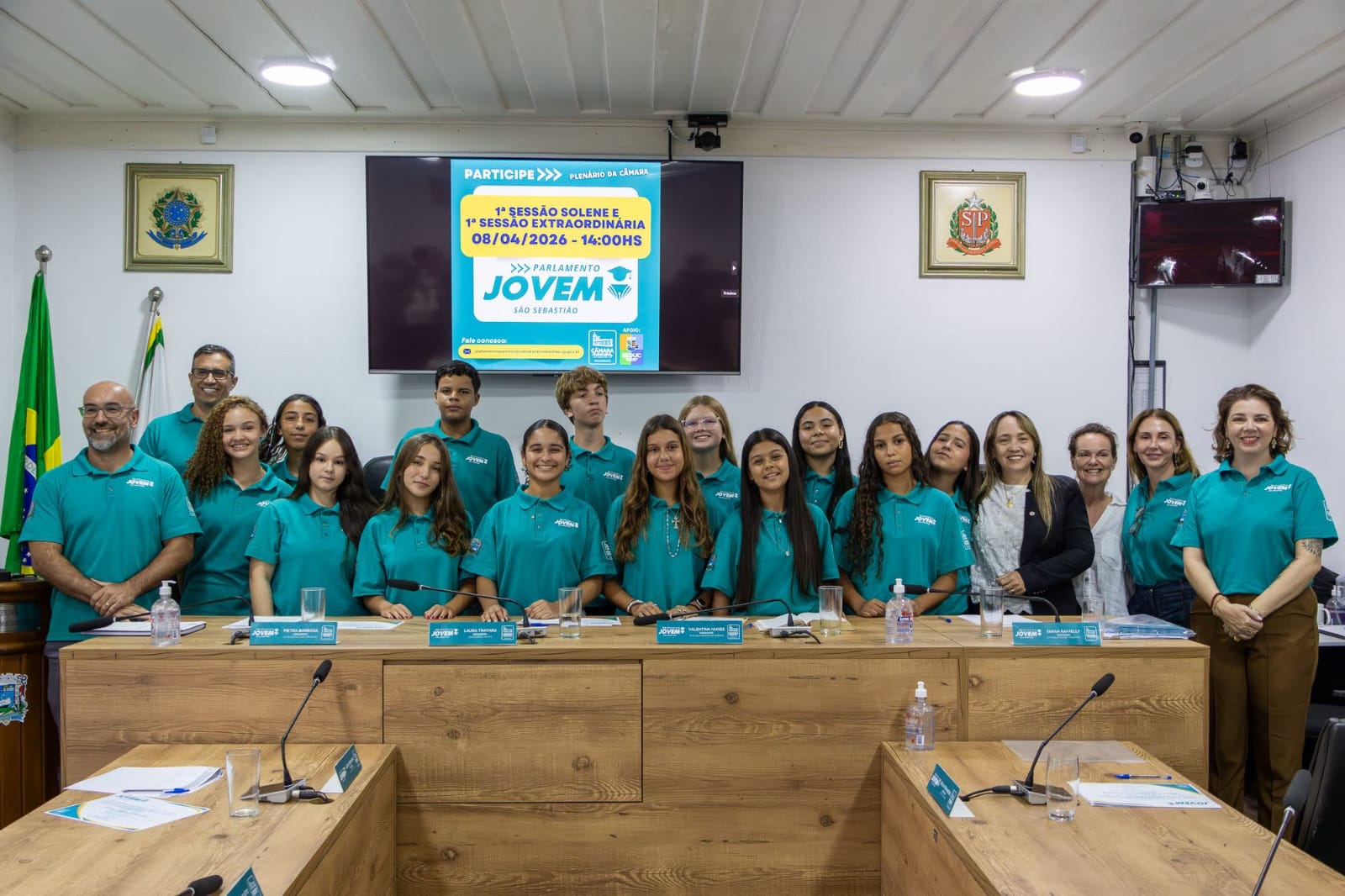 Mais de 50 jovens tomam posse no Parlamento Jovem de São Sebastião