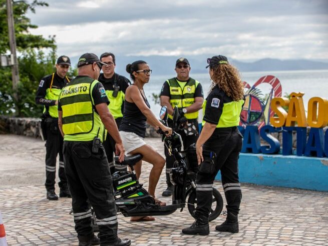 Bikers elétricos e autopropelidos são alvo de blitz na região central de São Sebastião