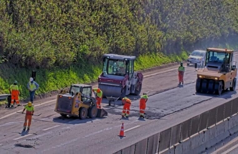 Recapeamento da Serra Antiga da Tamoios começa com impacto na via