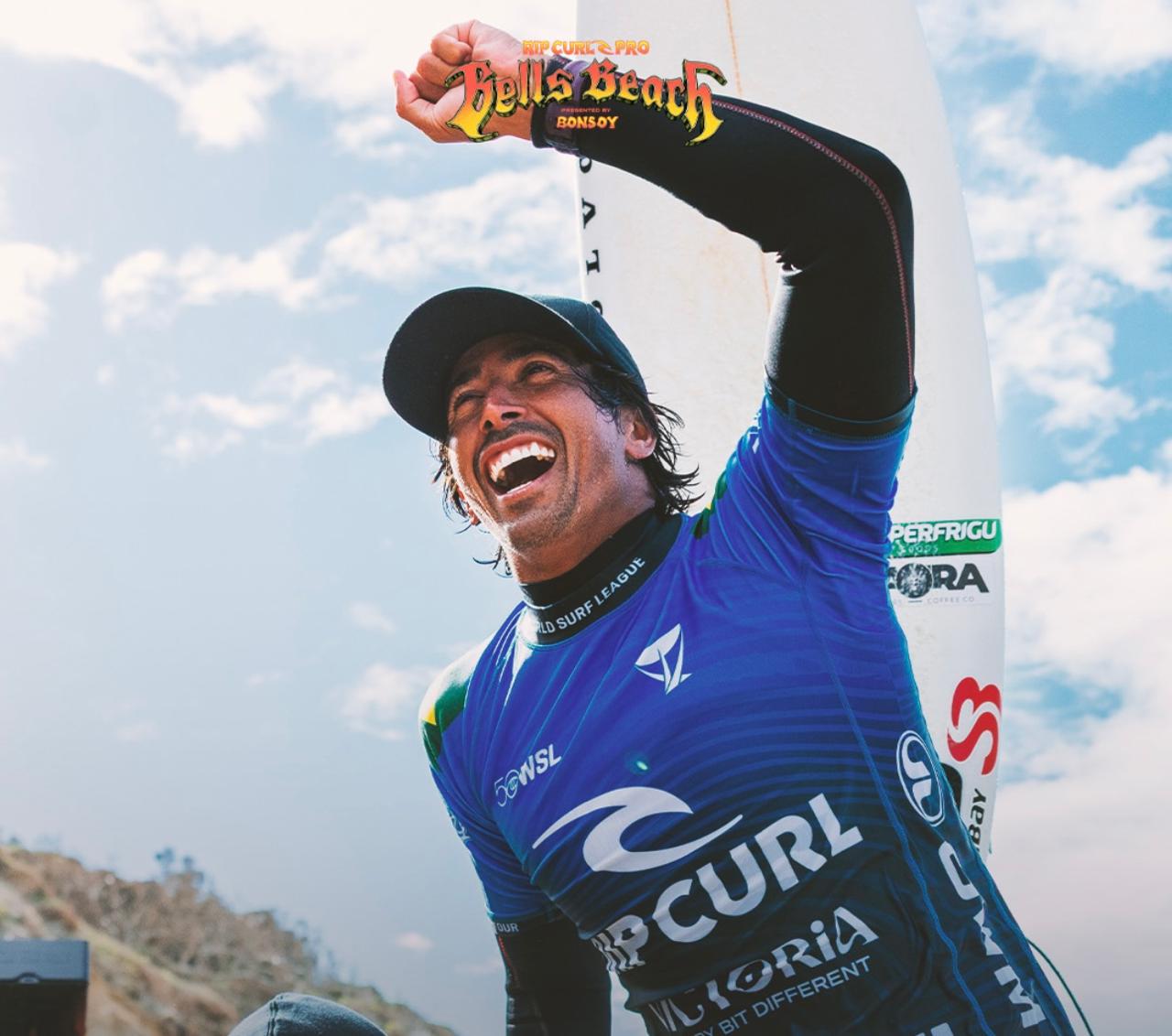 Miguel Pupo, campeão em Bells Beach, Austrália, é de São Sebastião