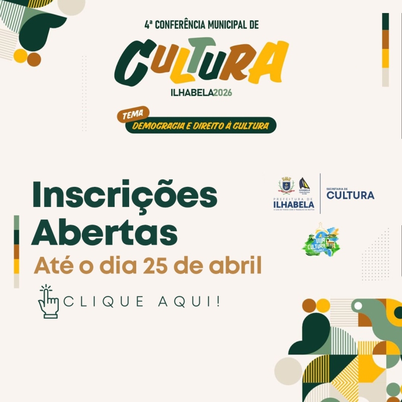 Ilhabela abre inscrições para conferência de cultura