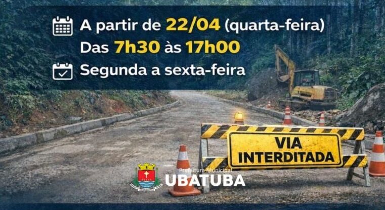 Estrada do Camburi terá bloqueio para obra