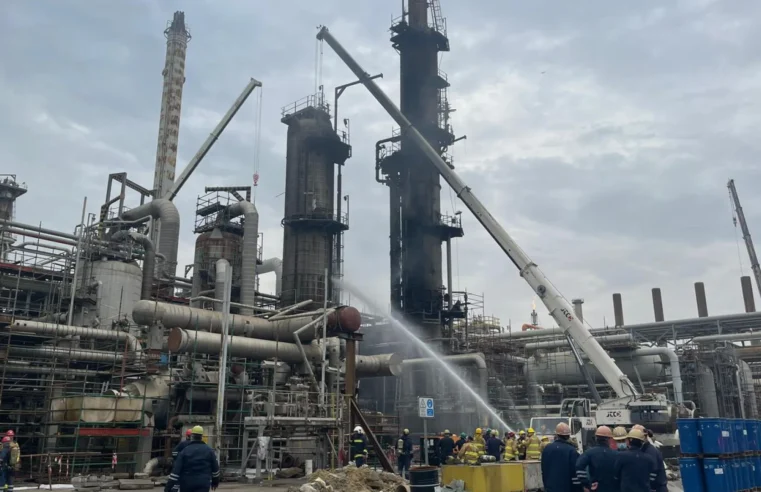 Incêndio em refinaria do Kuwait após ataque de drones iranianos