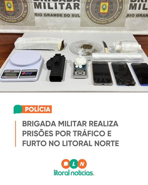 Brigada Militar prende quatro pessoas no Litoral Norte gaúcho