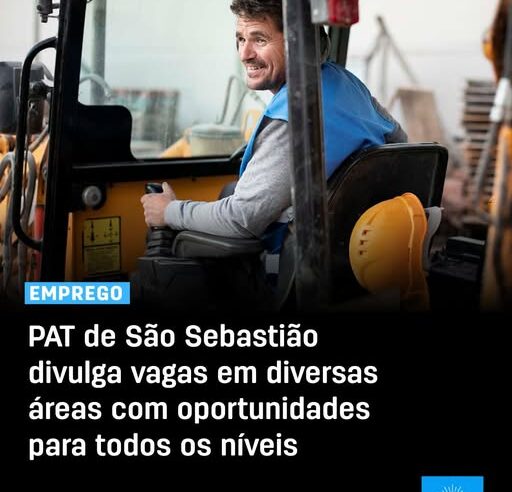 PAT de São Sebastião oferece vagas de emprego