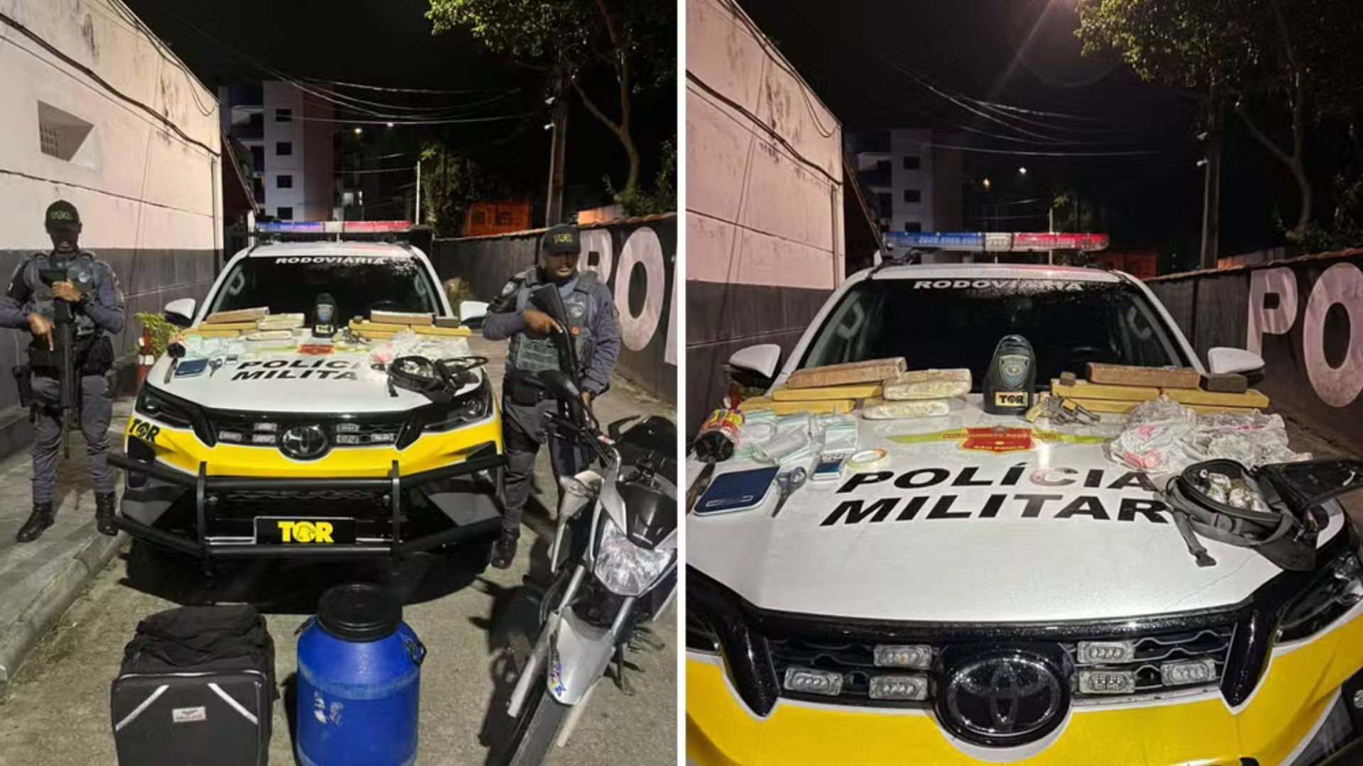 Homem preso com arma e drogas em rodovia