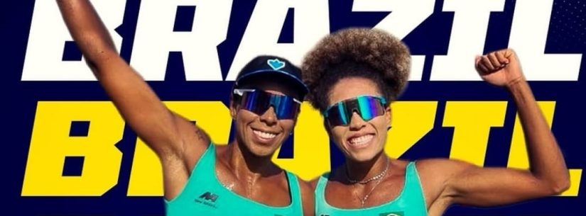 Dupla caraguatatubense representa Brasil no Circuito Sul-Americano de Vôlei