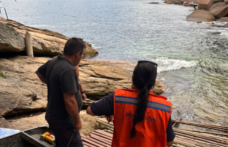 Rancho de pesca em Ilhabela é interditado por risco iminente