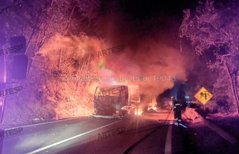Rodovia do litoral de SP tem pontos de interdição