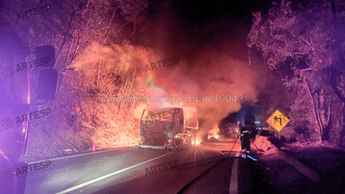 Rodovia do litoral de SP tem pontos de interdição