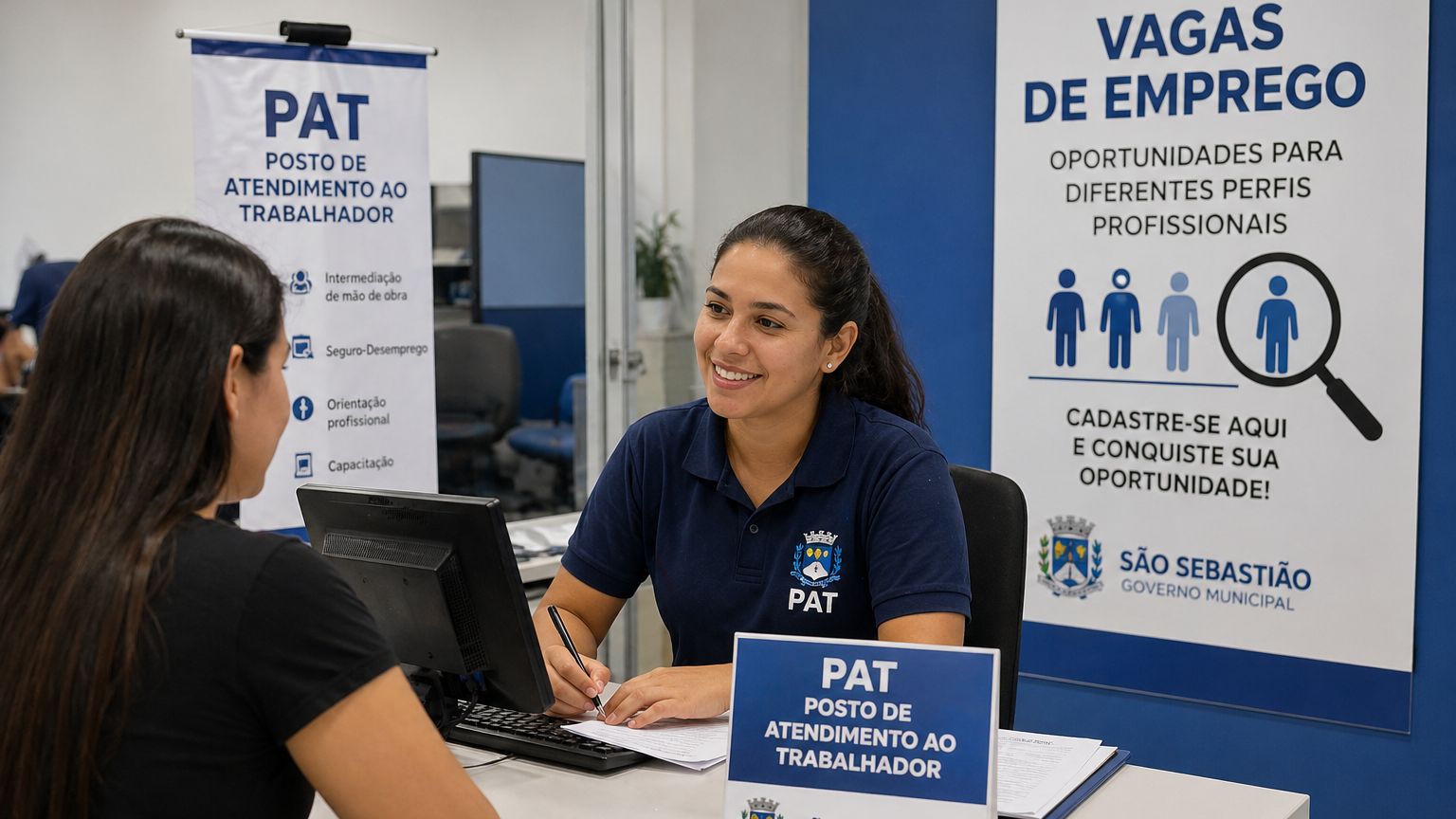 São Sebastião oferece vagas de emprego em setores variados