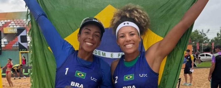 Dupla de Caraguatatuba brilha no vôlei de praia sul-americano