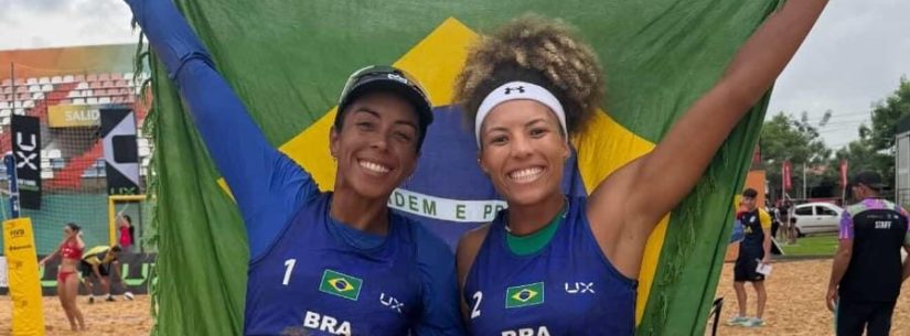 Dupla de Caraguatatuba brilha no vôlei de praia sul-americano
