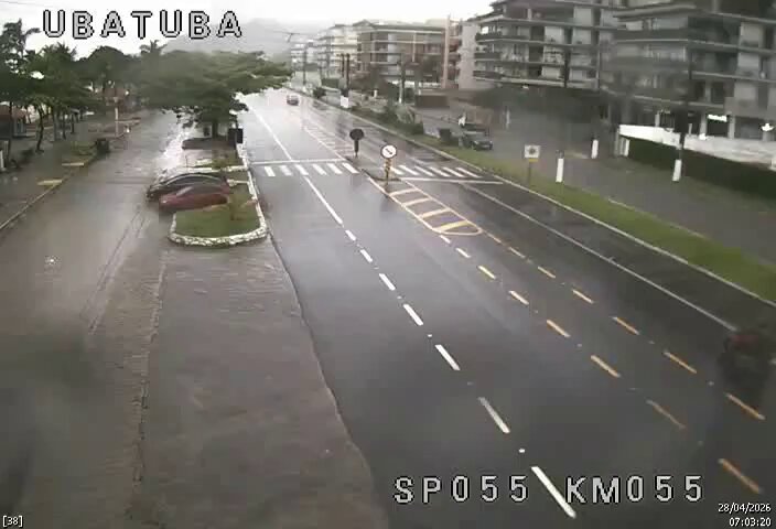 Tráfego normal na SP 055 entre São Sebastião