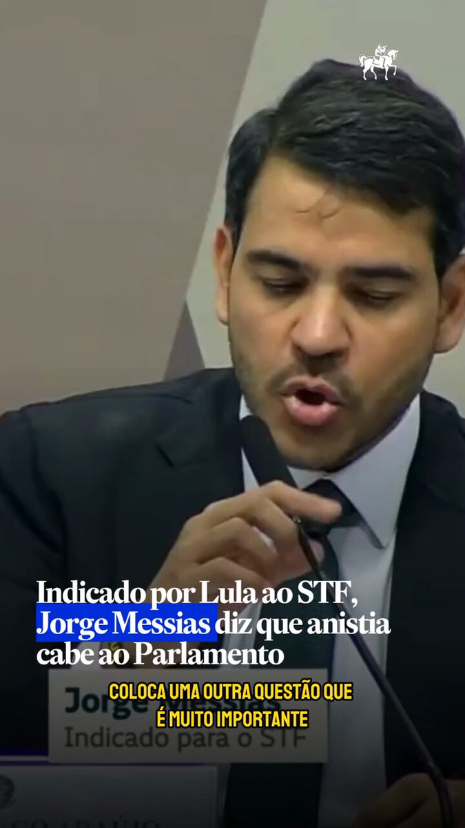 Messias diz que anistia cabe ao Parlamento