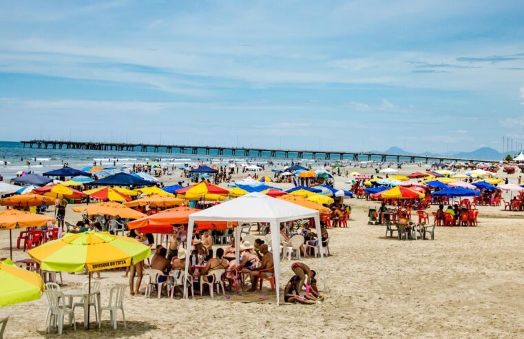 Praia do Agenor de Campos é destino favorito em Mongaguá