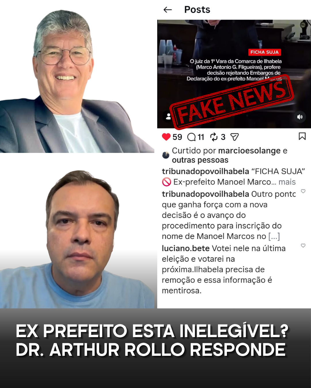 Quando a verdade fala mais alto: eleitoralista nacional esclarece situação de Manoel Marcos