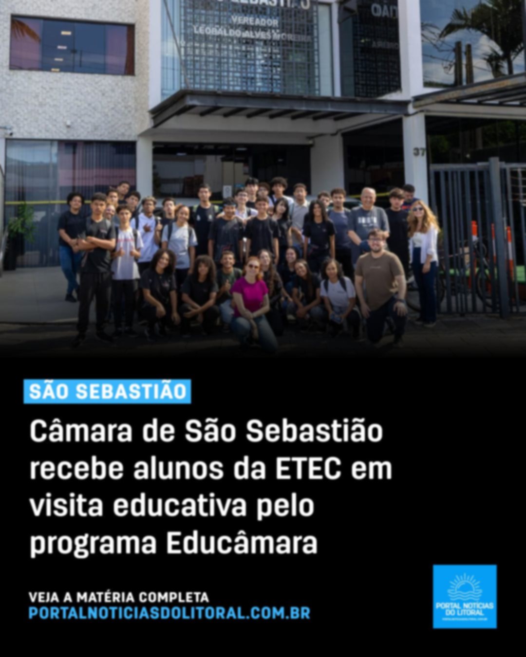 Alunos de ETEC visitam Câmara de São Sebastião