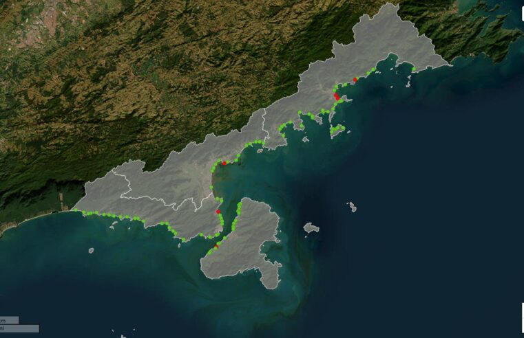 Seis praias do Litoral Norte estão impróprias para banho